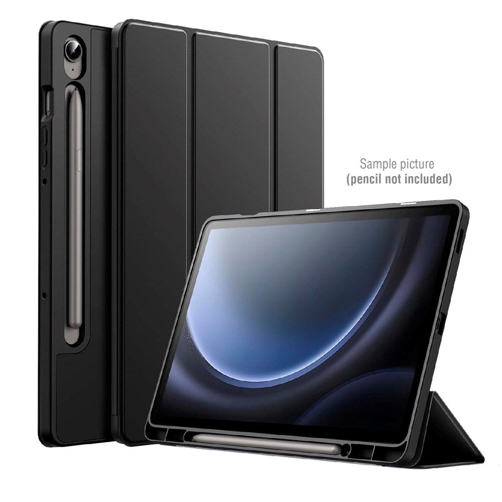4smarts Basic Folio Case m. Pen Holder - Samsung Galaxy Tab S10 Ultra / S9 Ultra - Sort