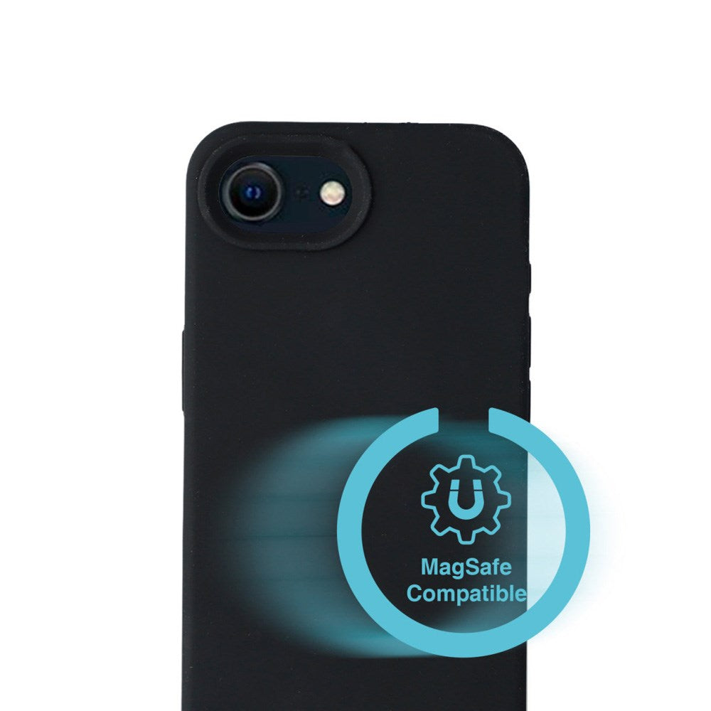 4smarts - iPhone 16e Silikone Cover - MagSafe Kompatibel - Sort