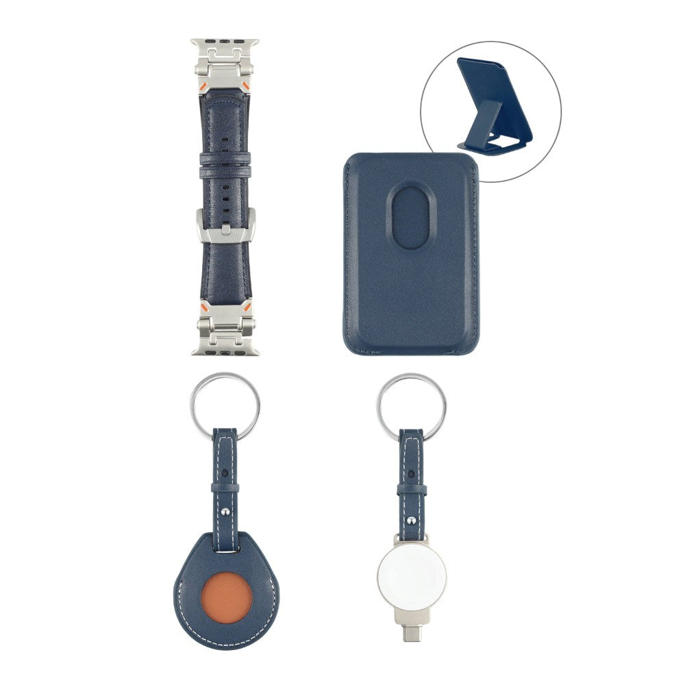 4smarts Tilbehørssæt 4 stk. - MagSafe Kompatibel - Blå