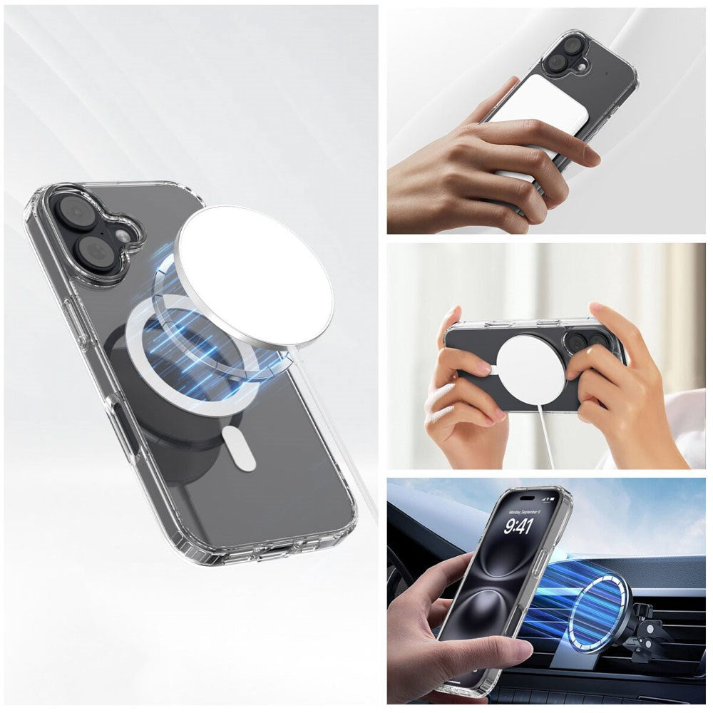 iPhone 17 - 4Smarts 360° Beskyttelsessæt m. Cover & Skærmbeskyttelsesglas - MagSafe Kompatibel - Gennemsigtig
