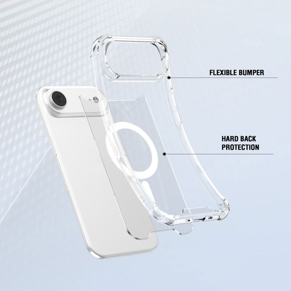 4Smarts iPhone Air IBIZA Hybrid Case - MagSafe Kompatibel - Gennemsigtig