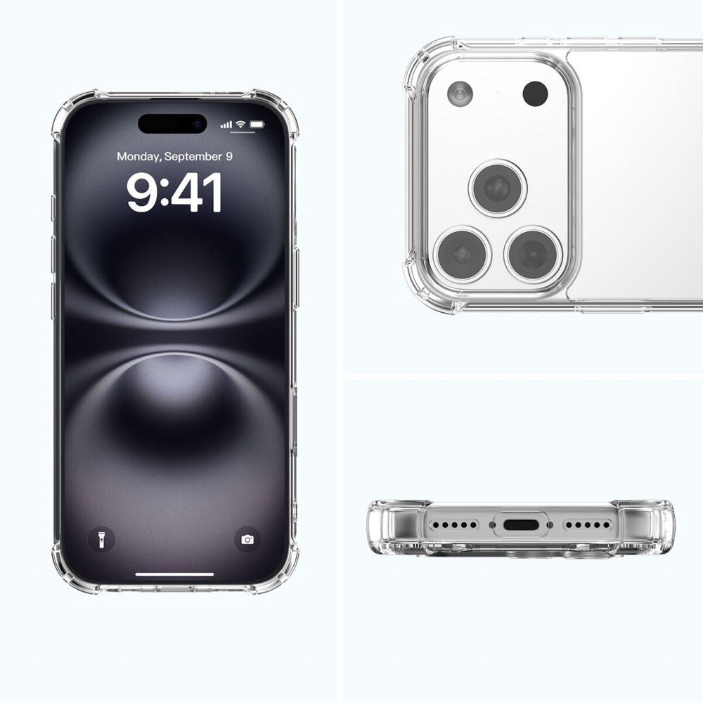 4Smarts iPhone 17 Pro IBIZA Hybrid Case - MagSafe Kompatibel - Gennemsigtig