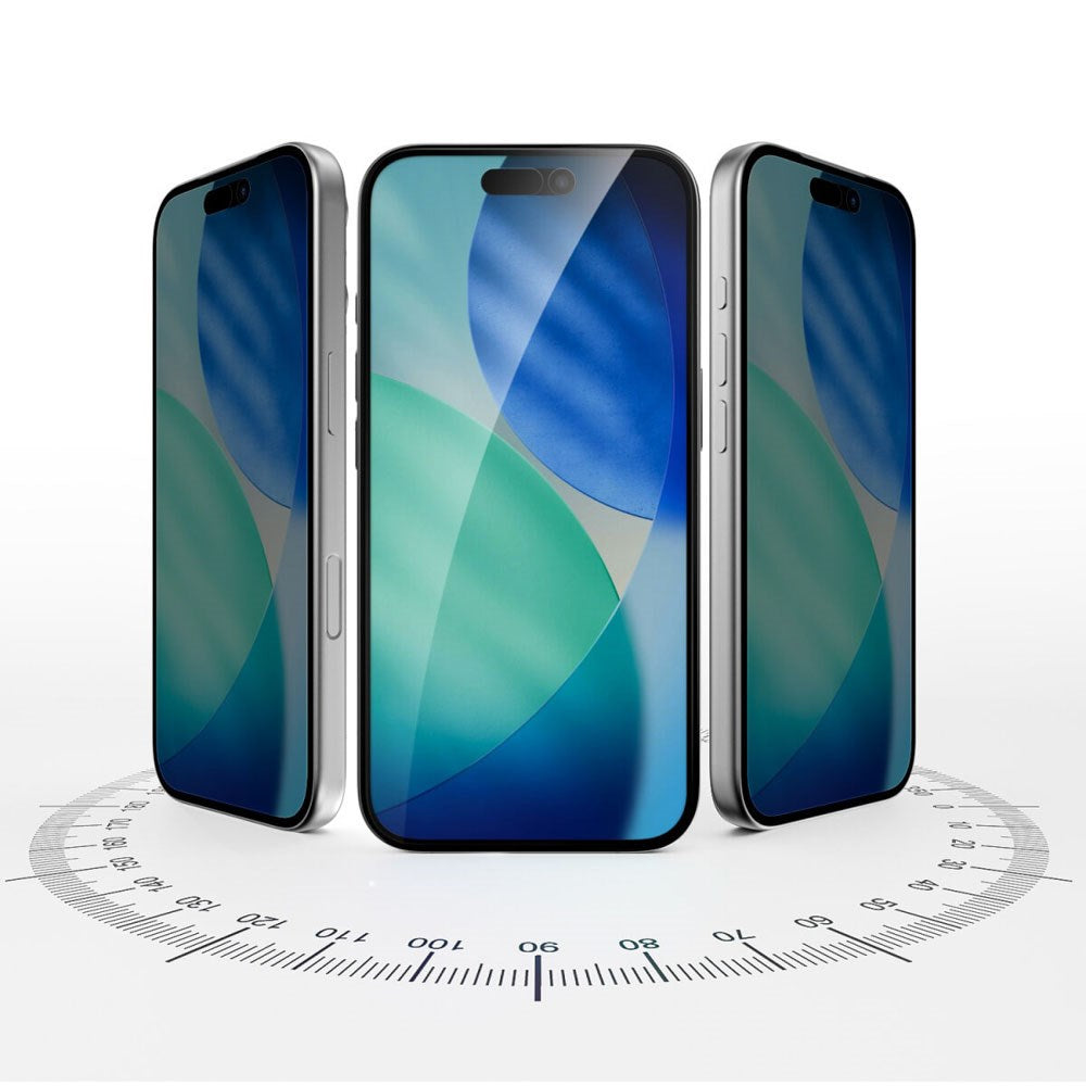 4Smarts iPhone 17 Pro Second Glass Beskyttelsesglas m. Monteringsramme - Privacy Funktion - Gennemsigtig