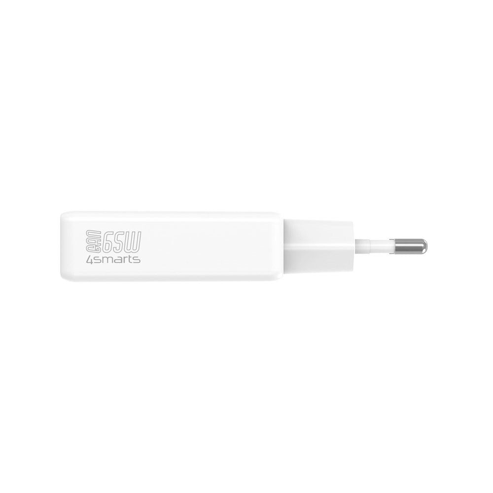 4smarts PDPlug Slim 65W Vægoplader - 2 x USB-C - Hvid