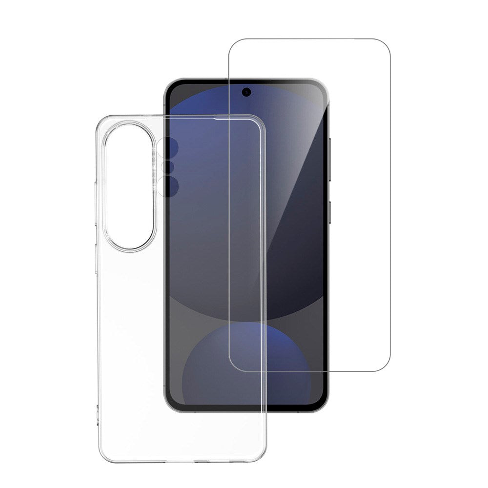 4smarts Samsung Galaxy S26 Ultra 2-i-1 Beskyttelsessæt - Cover & Skærmbeskyttelsesglas - Gennemsigtig