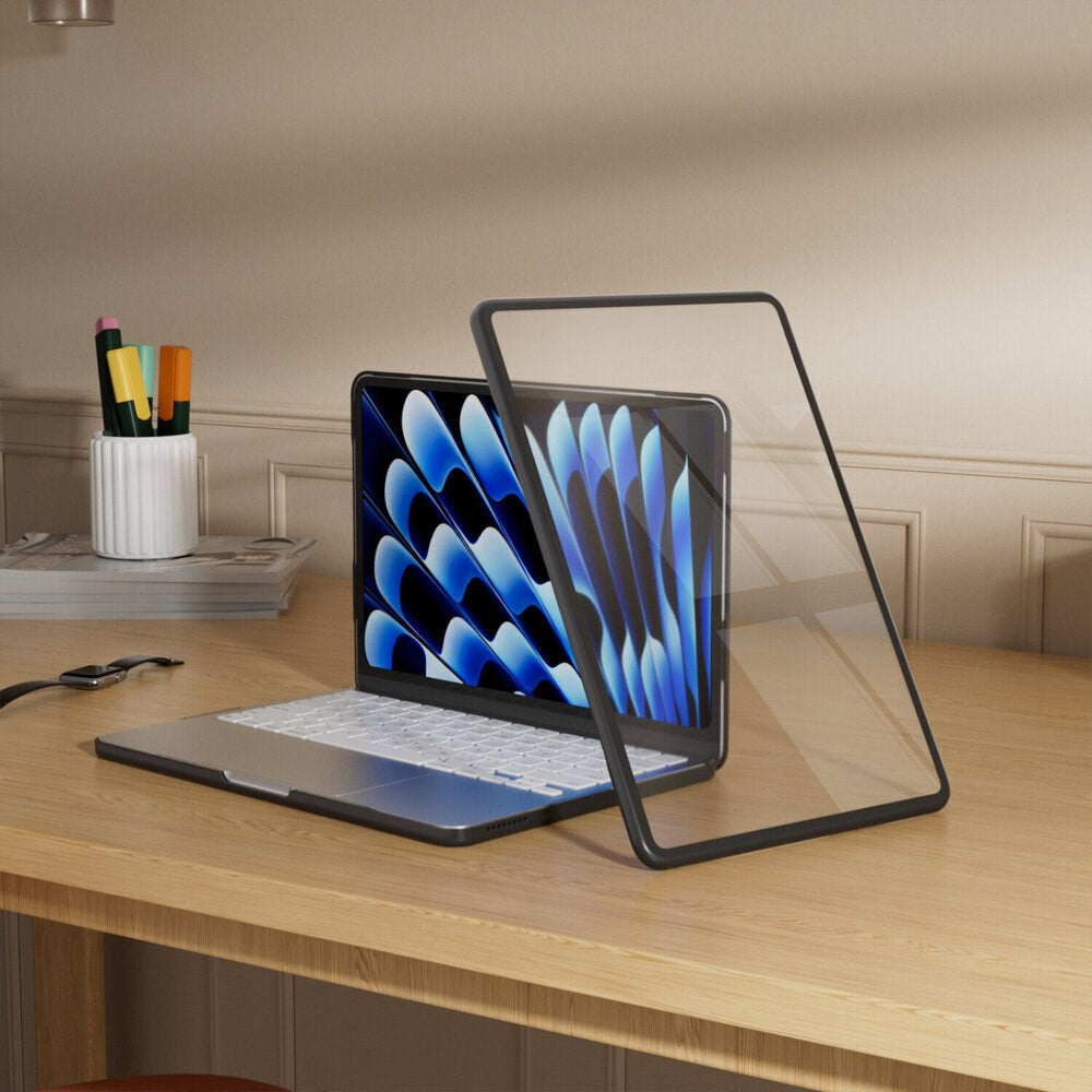 MacBook Neo 13 A18 Pro (2026) 4smarts Case m. Stødabsorberende Kanter - Gennemsigtig / Sort