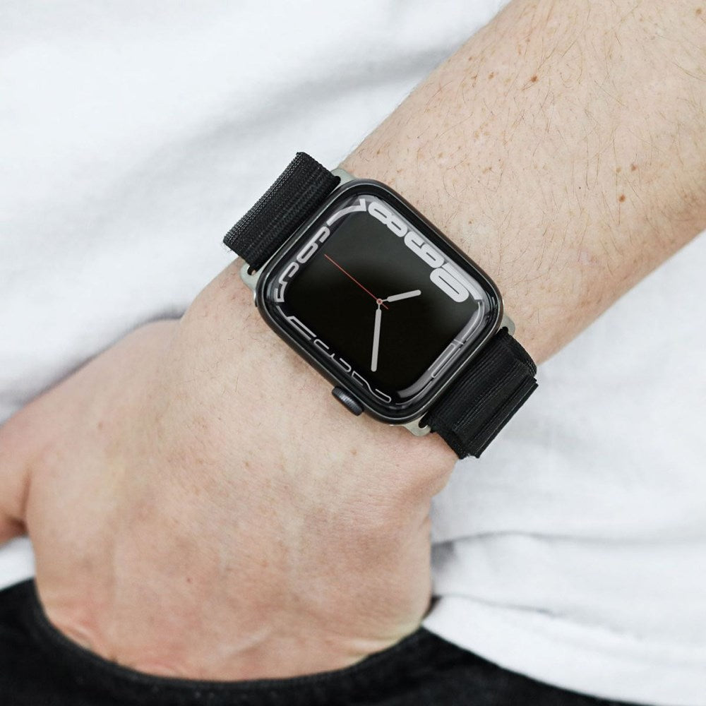 Vonmählen Apple Watch (38/40/SE/41/42mm) Action Loop Nylon Urrem - Sort