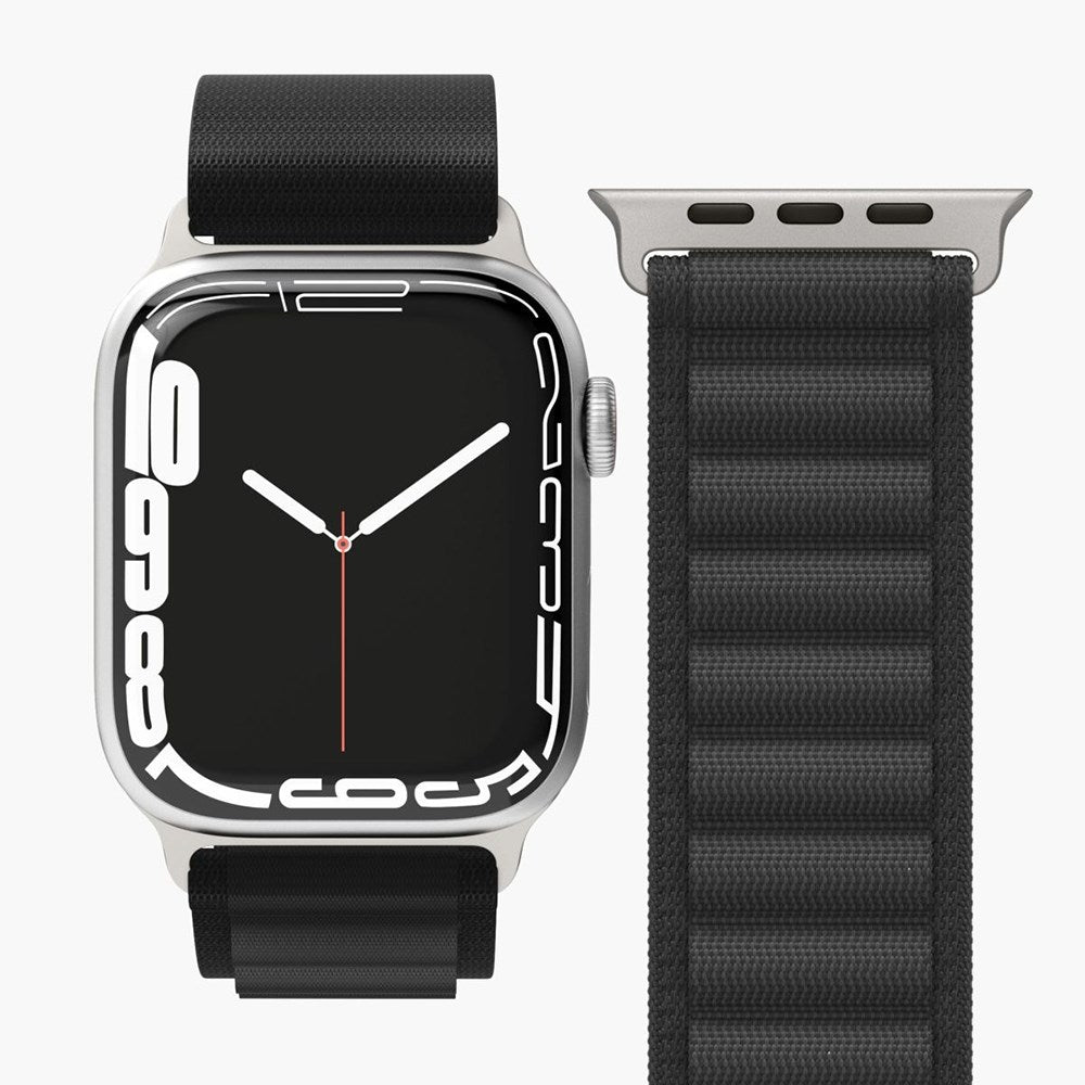 Vonmählen Apple Watch (38/40/SE/41/42mm) Action Loop Nylon Urrem - Sort