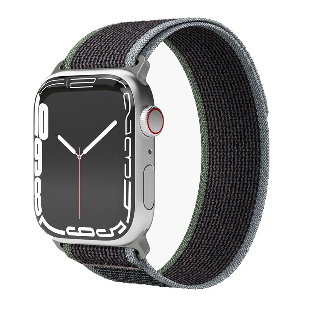 Vonmählen Apple Watch (38/40/SE/41/42mm) Trekking Loop Nylon Urrem - Sort / Blå