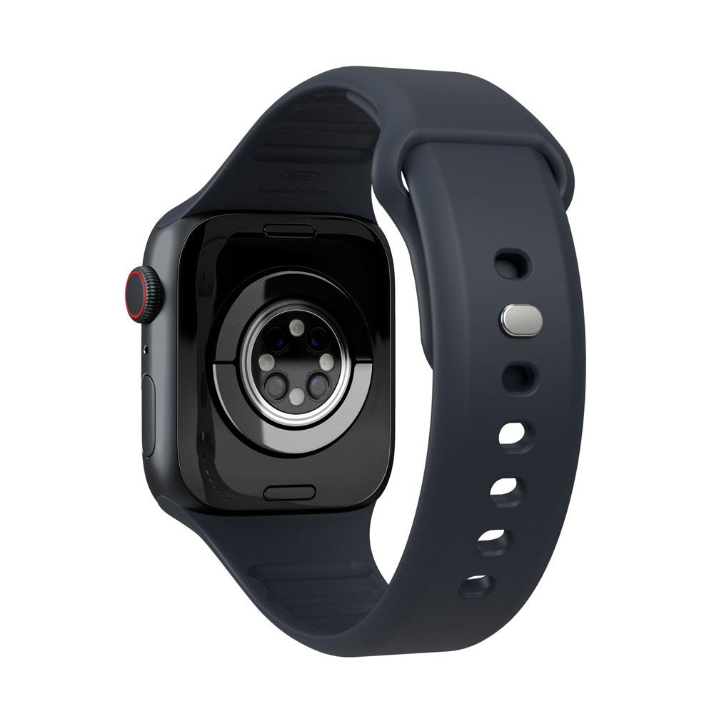 Vonmählen Apple Watch (42/44/SE/45/46/49mm) Classic Band 2 Genanvendt Silikone Rem - Mørkeblå