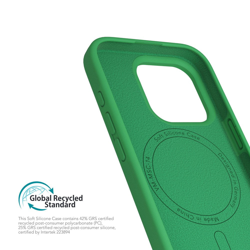 Vonmählen iPhone 16 Pro Eco Silikone Bagside Cover - MagSafe Kompatibel - Green Haven