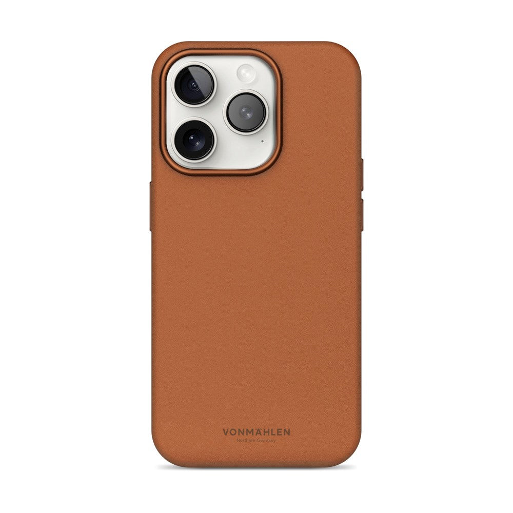 Vonmählen iPhone 16 Pro Max Like Leather Bagside Cover - MagSafe Kompatibel - Brown