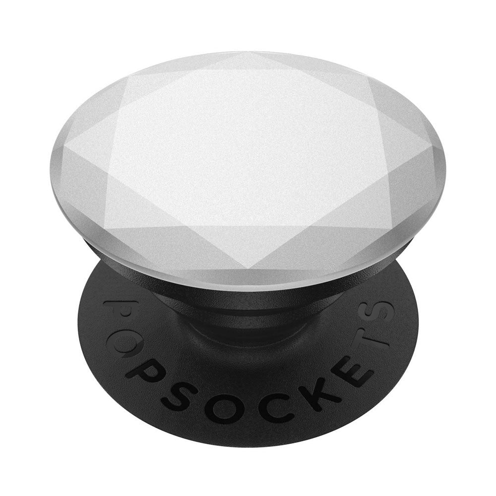 POPSOCKETS PopGrip Aftageligt Greb m. Standerfunktion - Metallic Diamond Silver