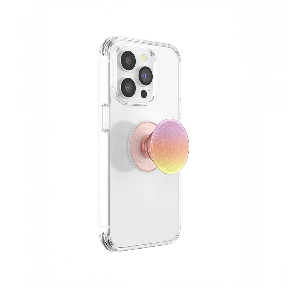 POPSOCKETS PopGrip Aftageligt Greb m. Standerfunktion - Glitter Aura Sunrise