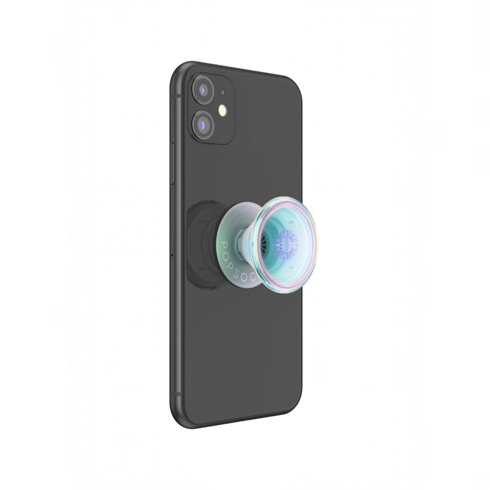 POPSOCKETS PopGrip Aftageligt Greb m. Standerfunktion - Clear Iridescent