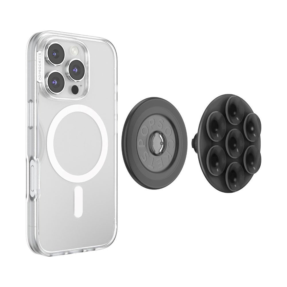 POPSOCKETS Suck-Up Grip Popsocket - MagSafe Kompatibel - Sort