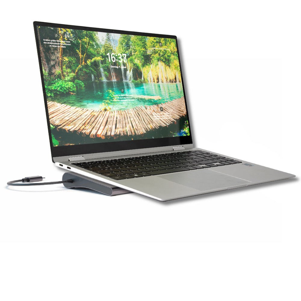 4smarts Universal Tablet / Laptop Stander & 11-i-1 USB-C Hub - Grå