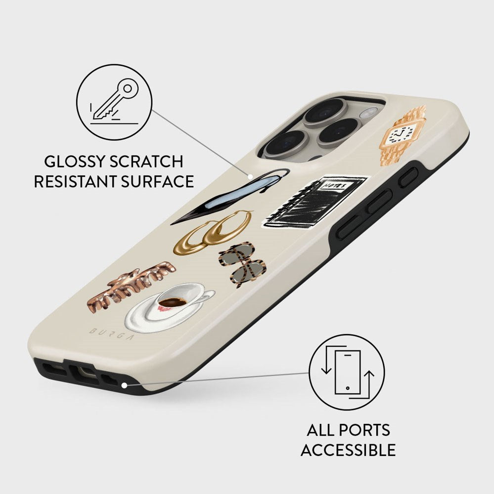 Burga iPhone 16 Pro Tough Fashion Cover - Boss Babe