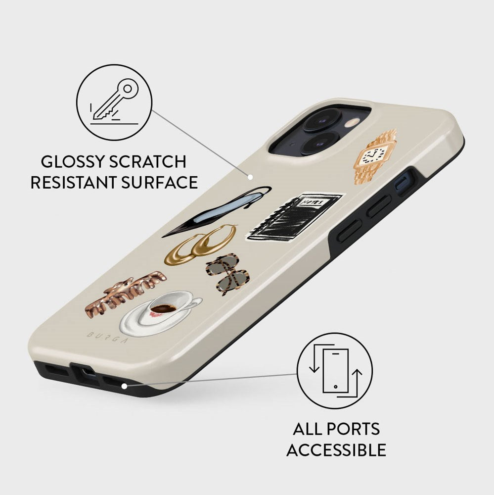Burga iPhone 15 Tough Fashion Cover - Boss Babe