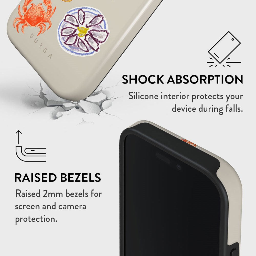 Burga iPhone 16 Pro Tough Fashion Cover - Seaside Muse