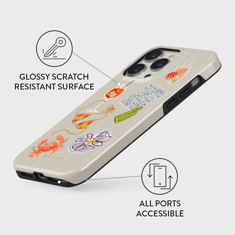 Burga iPhone 13 Pro Tough Fashion Cover - Seaside Muse
