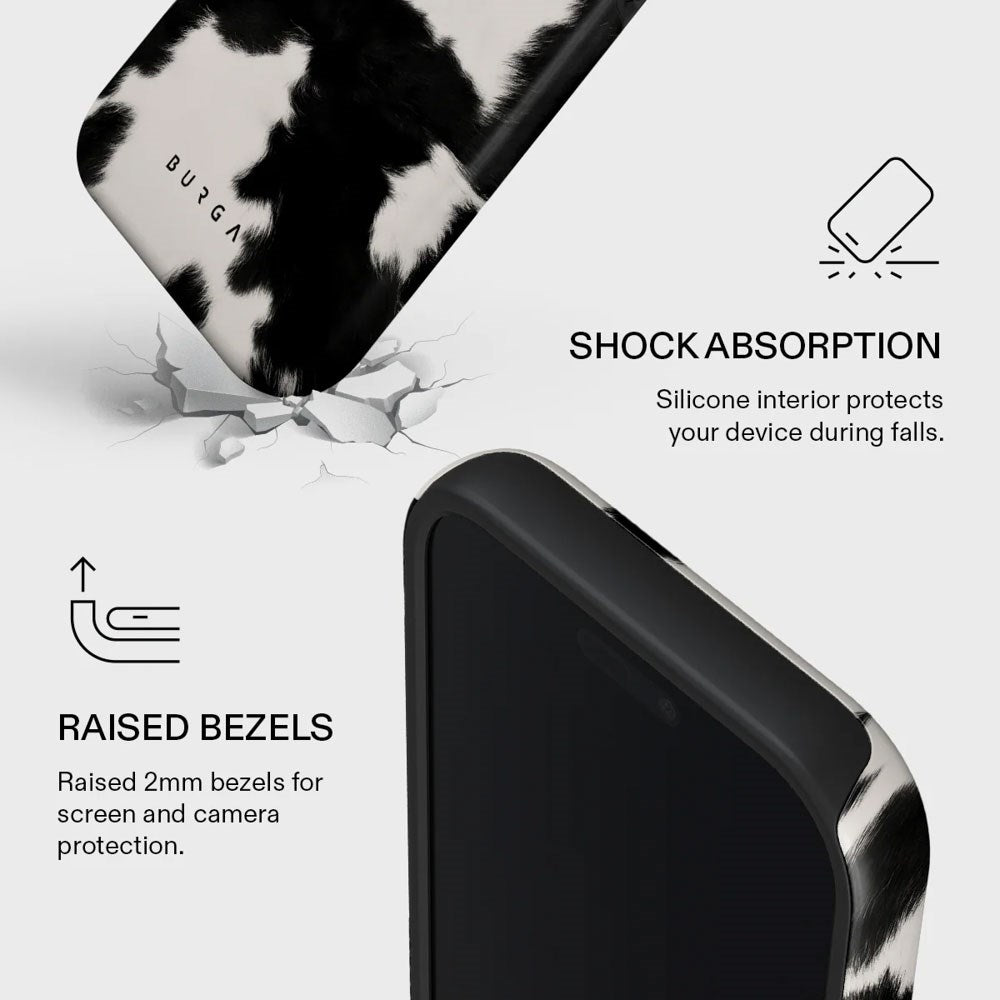 iPhone 17 Pro Burga Tough Fashion Cover - MagSafe Kompatibel - Achromatic