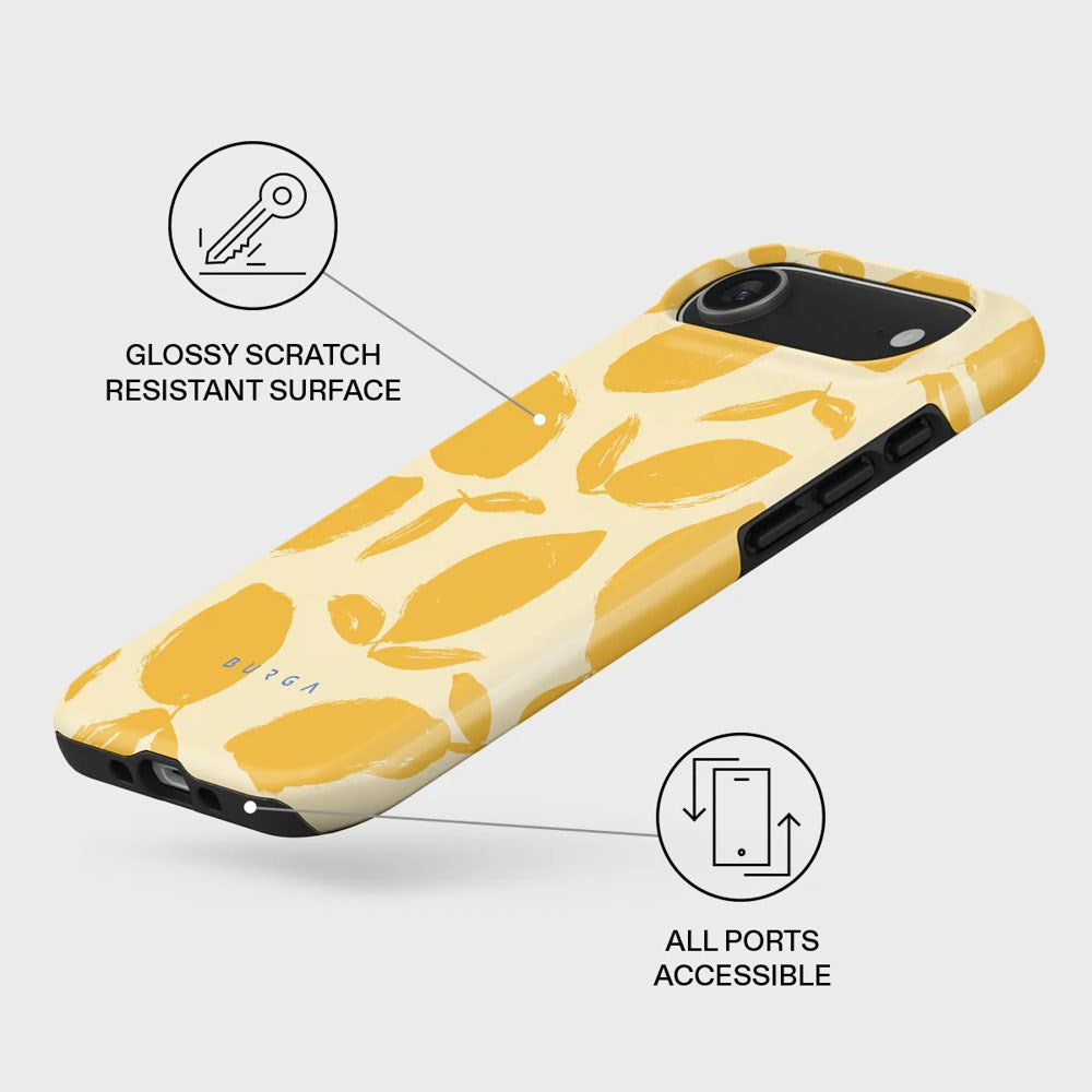iPhone Air Burga Tough Fashion Cover - MagSafe Kompatibel - Lemon Tart