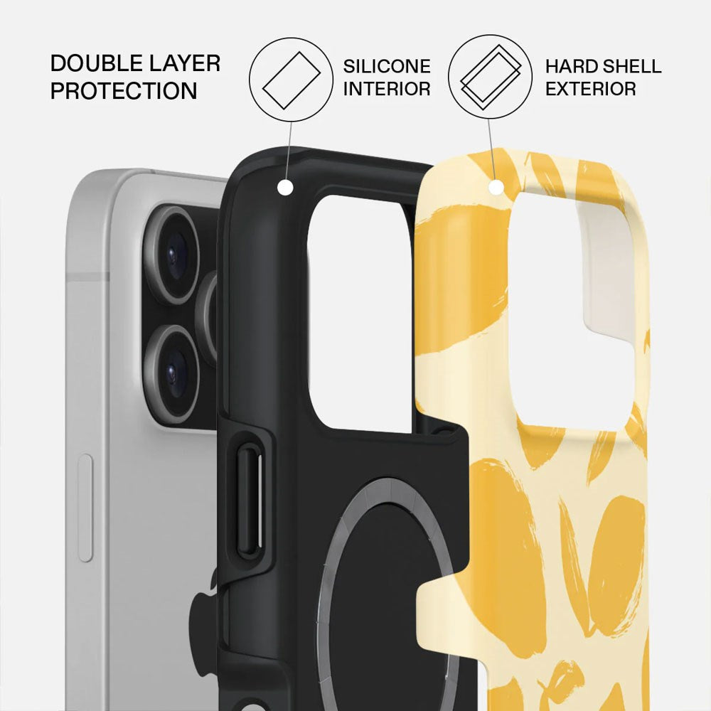 iPhone 17 Pro Burga Tough Fashion Cover - MagSafe Kompatibel - Lemon Tart