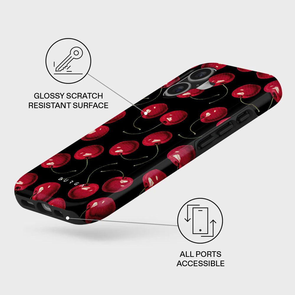 iPhone 17 Burga Tough Fashion Cover - MagSafe Kompatibel - Cherrybomb