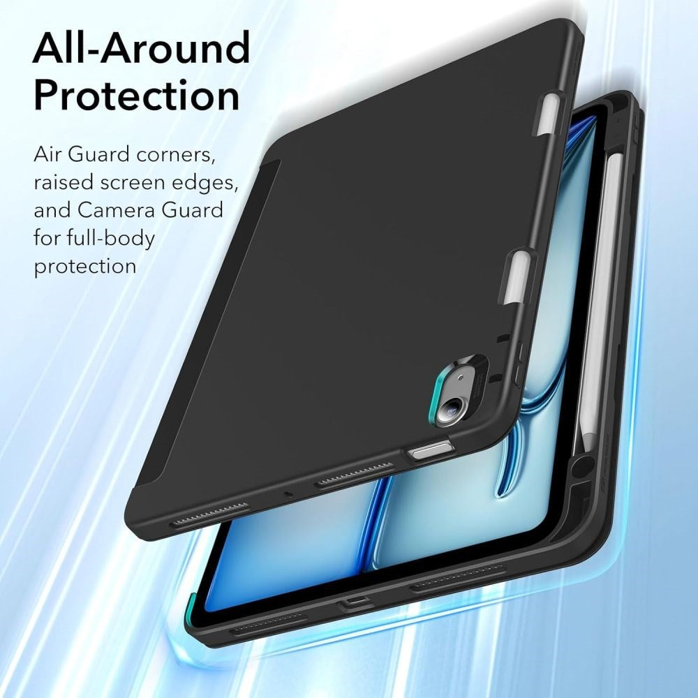 iPad Air 11-10.9" (2026-2020) ESR Rebound Case Med Apple Pencil Holder - Sort