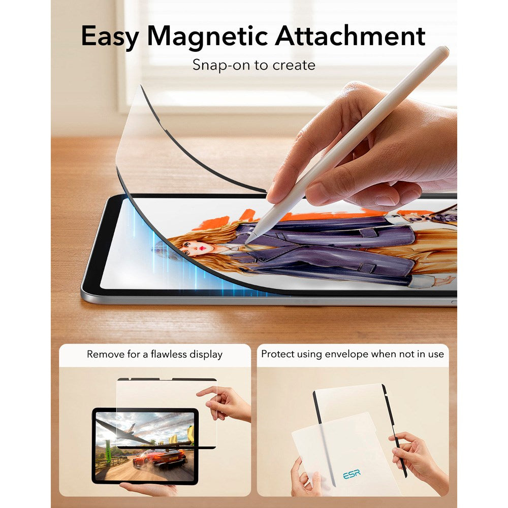 ESR iPad 11" (2025) / 10.9" (2024 / 2022) Paper Skærmbeskyttelse - Mat / Gennemsigtig