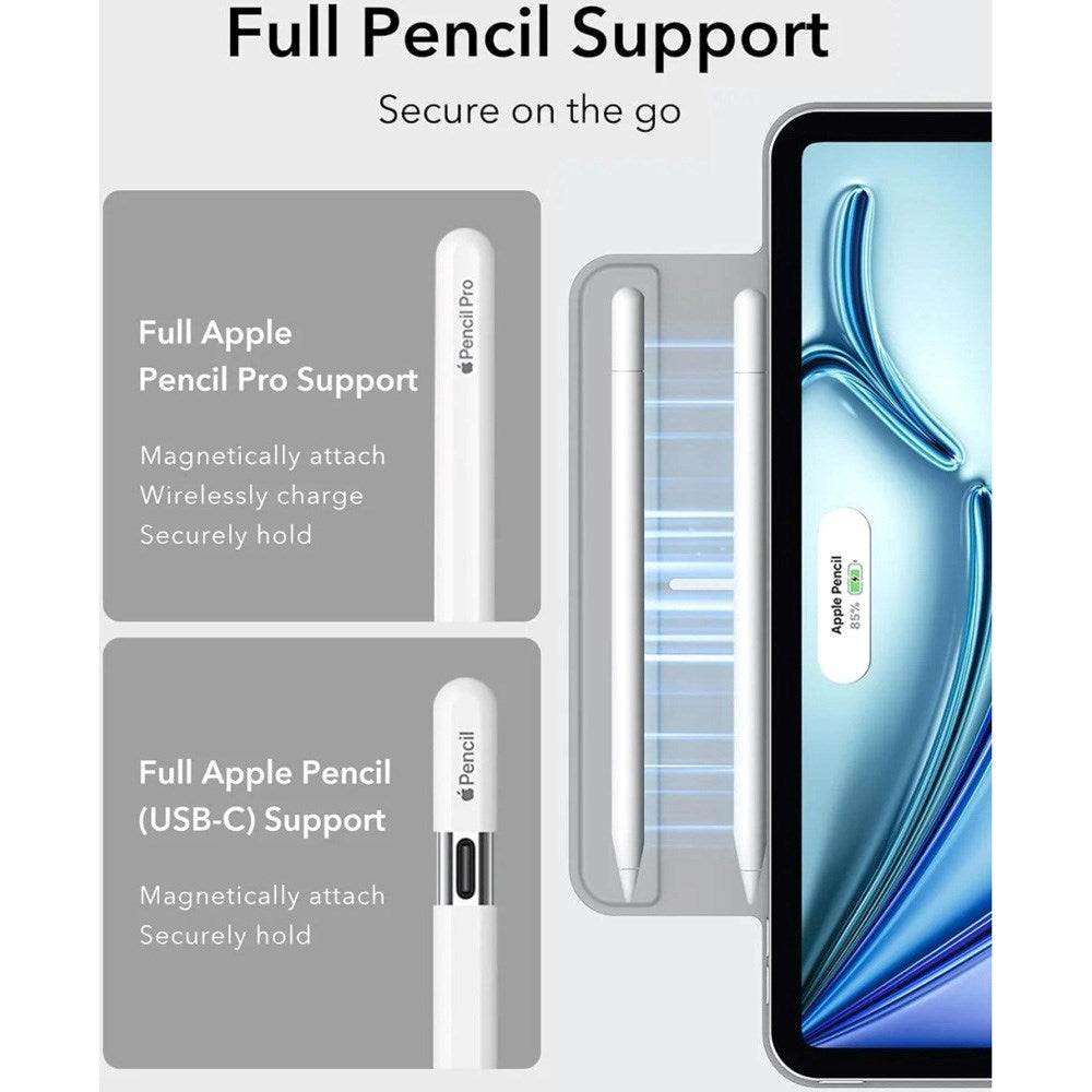iPad Air 11" (2025 / 2024) / Air 10.9" (2022 / 2020) / Pro 11" (2018) ESR Rebound Magnetic Flip Case - Grå