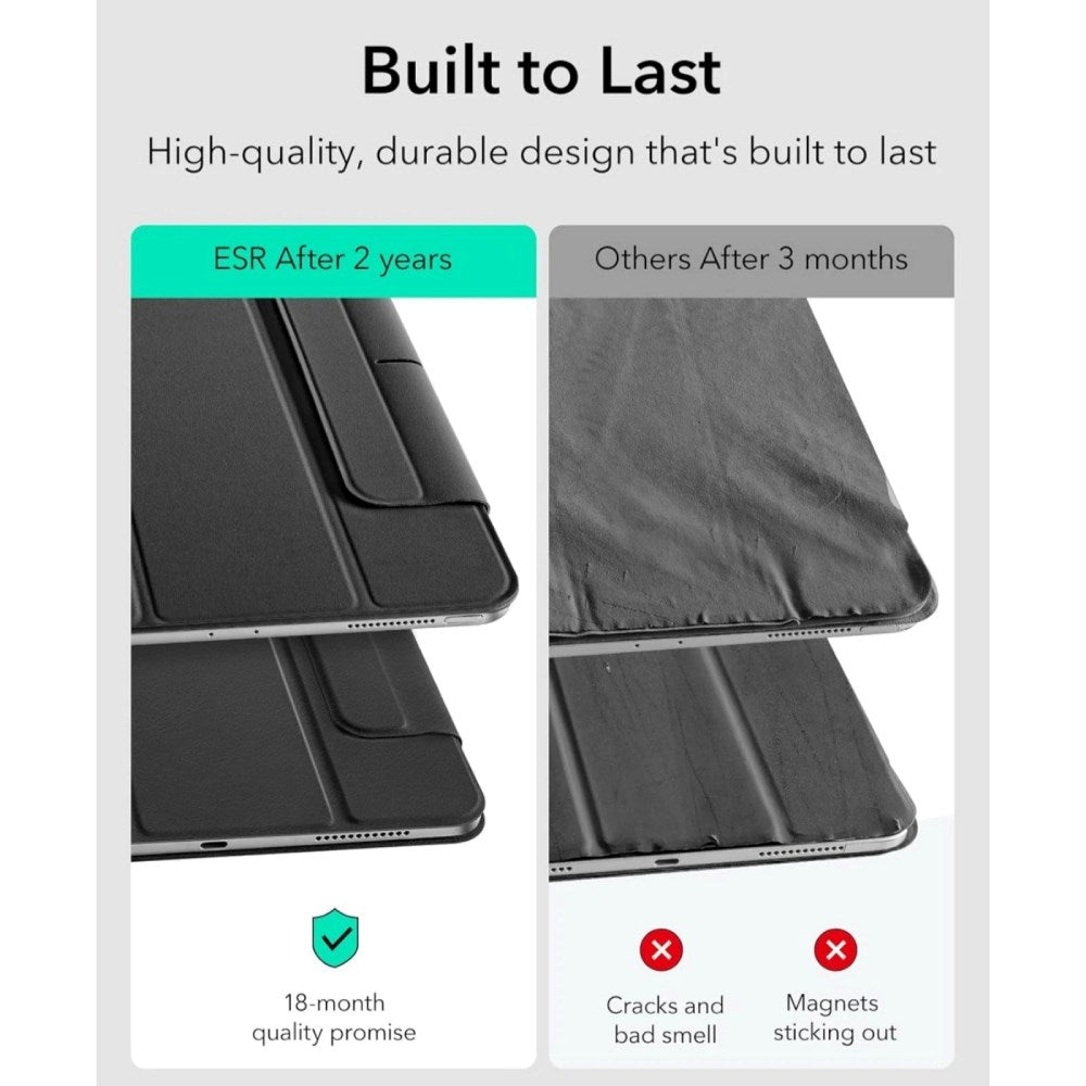 iPad Pro 11" (2025 / 2024) ESR Flip Case - Magnetisk - Sort