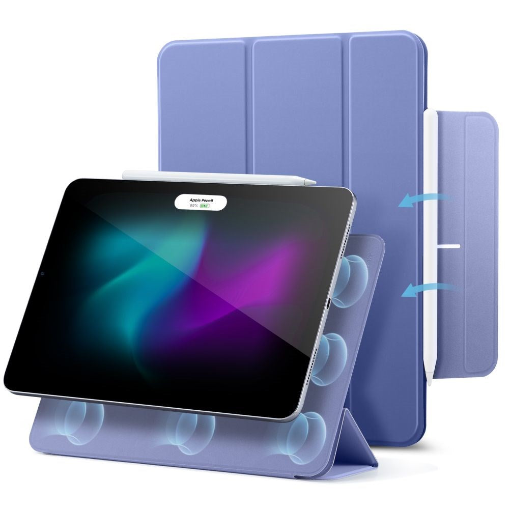 iPad Pro 11" (2025 / 2024) ESR Rebound Magnetic Flip Cover - Lavender