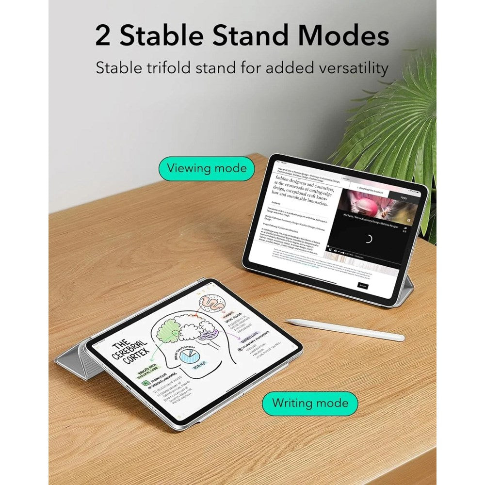 iPad Air 13" (2025 / 2024) / Pro 12.9" (2022 / 2021 / 2020) ESR Rebound Magnetic Flip Case - Grå