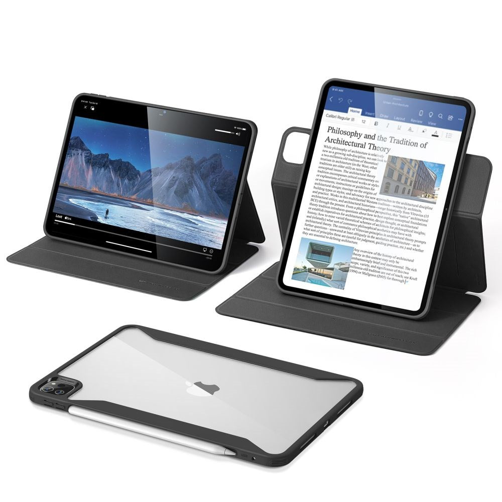 iPad Pro 11" (2025 / 2024) ESR Rebound Hybrid Flip Cover - Sort