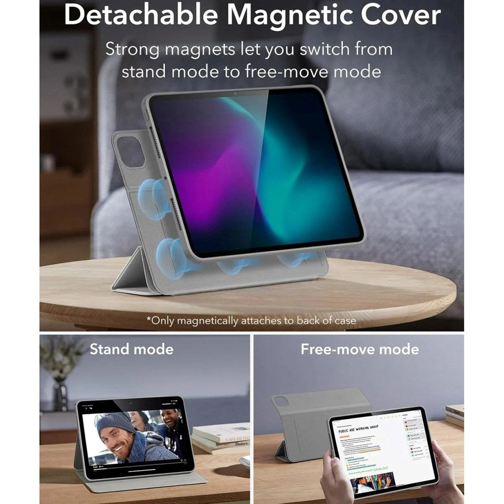 iPad Pro 13" (2025 / 2024) ESR Rebound Hybrid Flip Cover - Grå