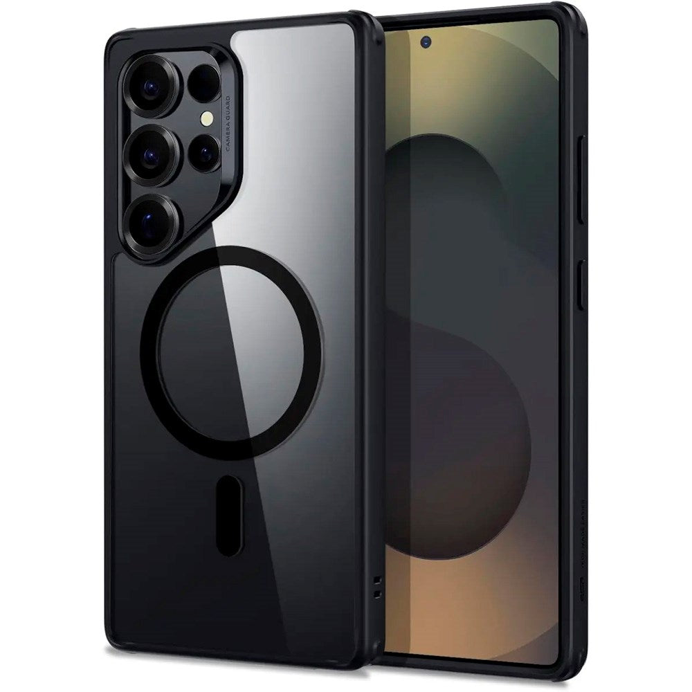 Samsung Galaxy S25 Ultra - ESR Classic Hybrid Cover - MagSafe Kompatibel - Gennemsigtig / Sort