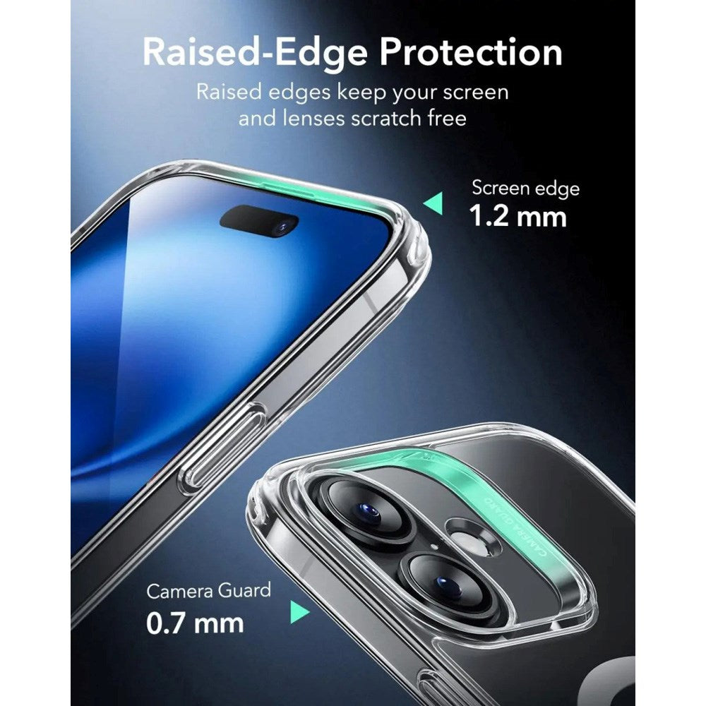 ESR iPhone 16 Classic Hybrid Case m. Camera Control Knap - MagSafe Kompatibel - Gennemsigtig