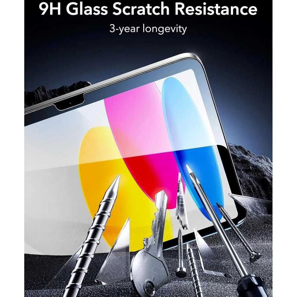 iPad 11" (2025) / 10.9" (2024/2022) ESR Hærdet Skærmbeskyttelsesglas inkl. Monteringskasse - 2 stk. - Gennemsigtig