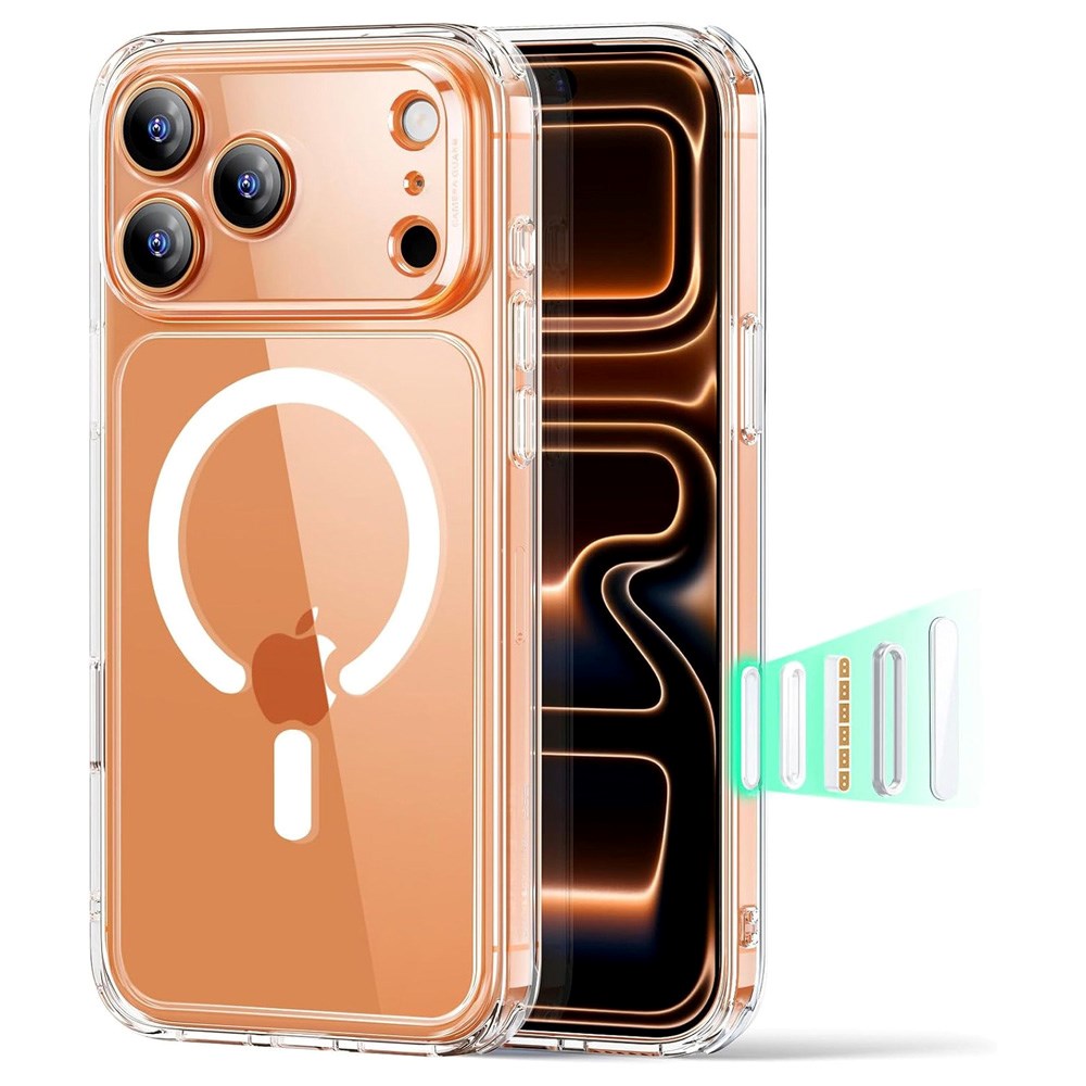 iPhone 17 Pro Max ESR Classic Hybrid Cover m. Indbygget Camera Control Knap - MagSafe Kompatibel - Gennemsigtig