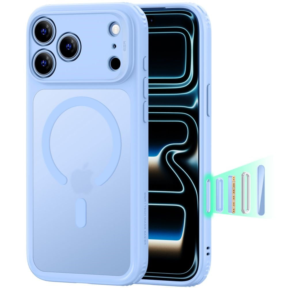 ESR iPhone 18 Pro / 17 Pro Classic Hybrid Cover - MagSafe Kompatibel - Blå