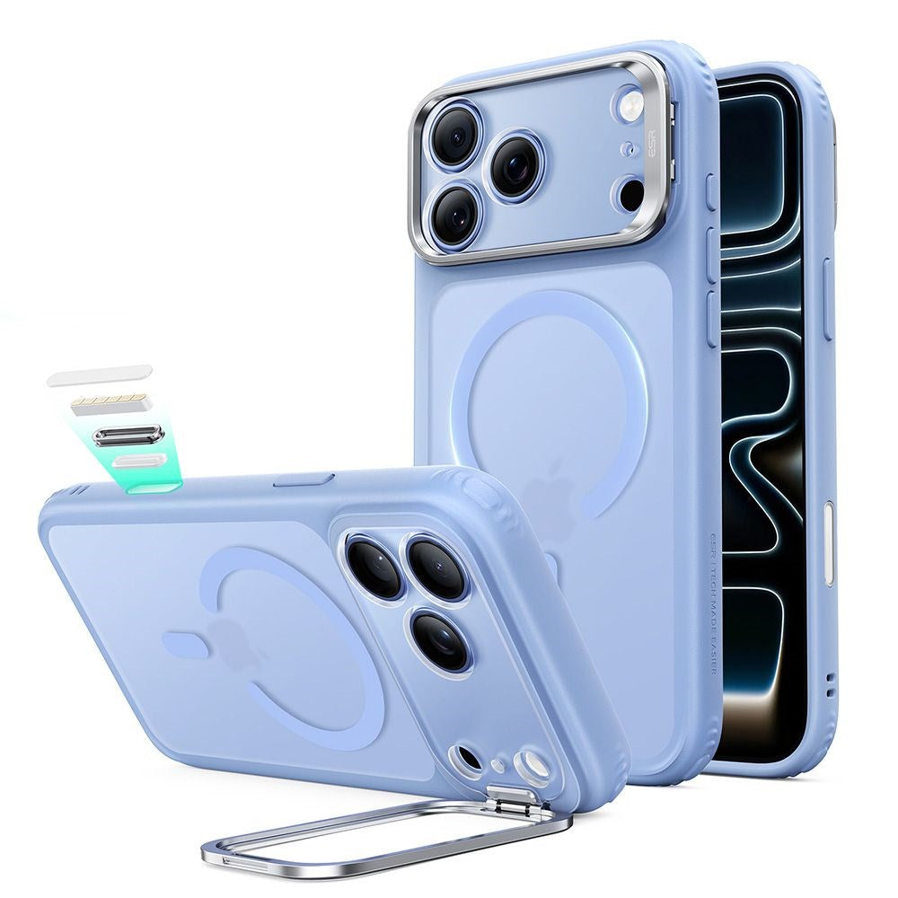 ESR iPhone 18 Pro / 17 Pro Classic Hybrid Kickstand Mobil Cover - MagSafe Kompatibel - Blå