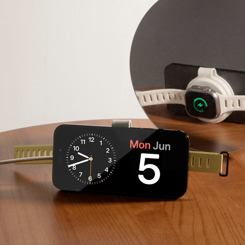 2-i-1 Qi2 Trådløs Oplader - Native Union Voyage - Sort