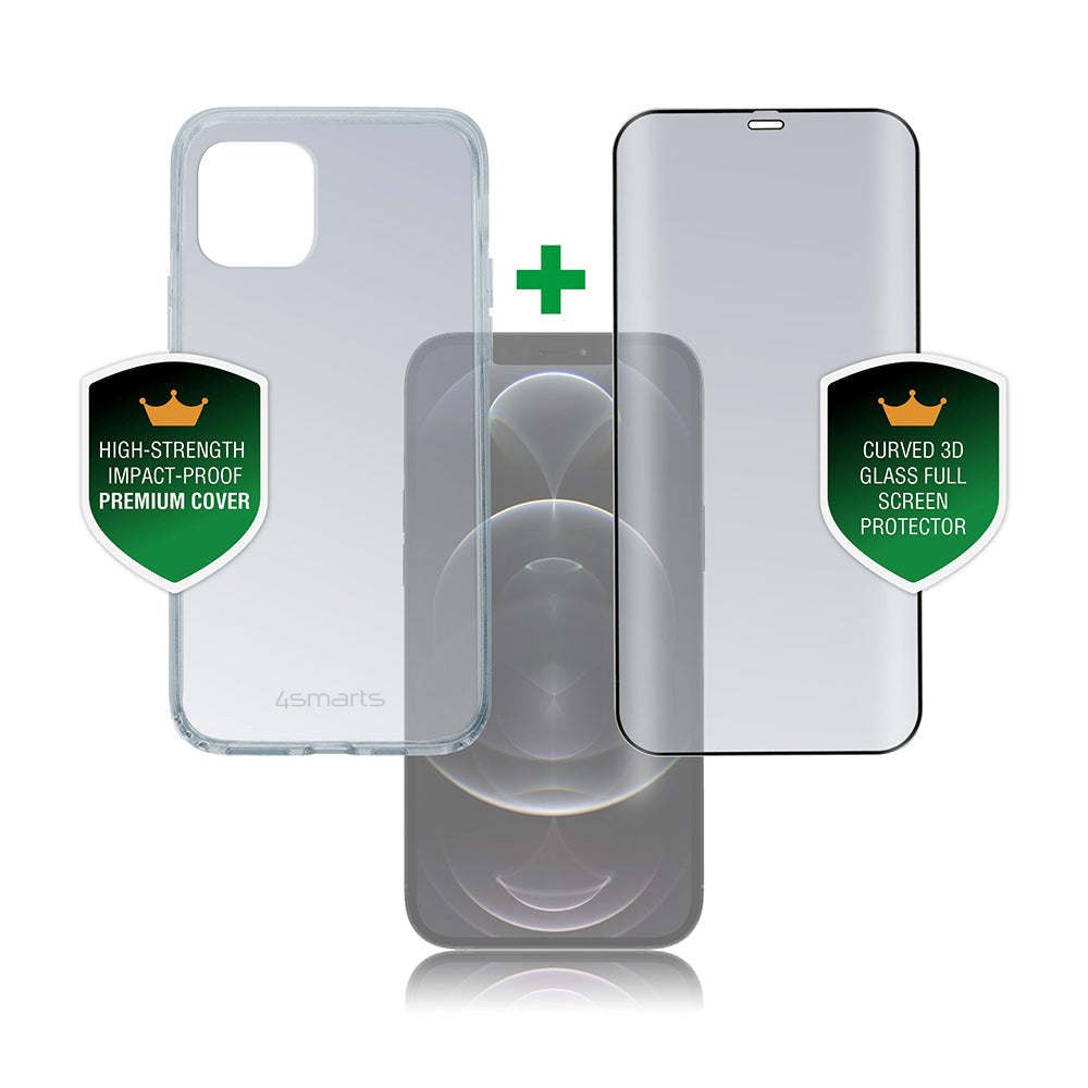 iPhone 12 Pro Max 4smarts 360⁰ Protection Set Premium Edition (Cover + Skærmbeskyttelse)