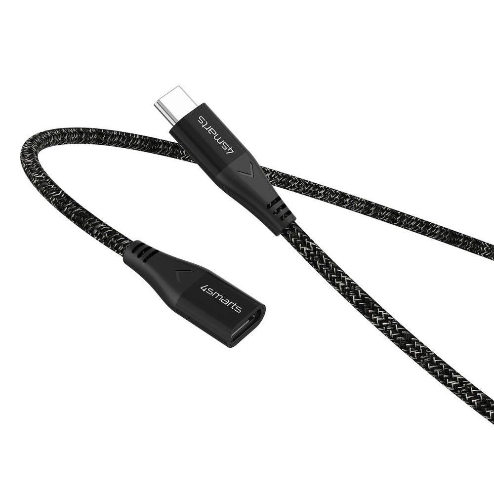 4smarts 60W Forlængerkabel - USB-C / 1.5m - Monokrom