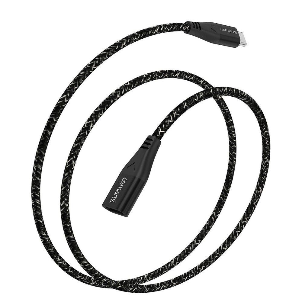 4smarts 60W Forlængerkabel - USB-C / 1.5m - Monokrom