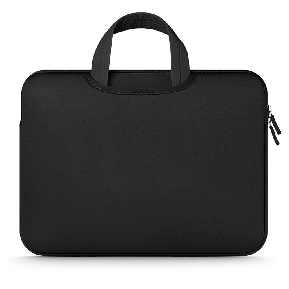 Tech-Protect Neopren MacBook / Laptop Sleeve 13-14" m. Håndtag og Ekstra Rum (34 x 25 cm) - Sort
