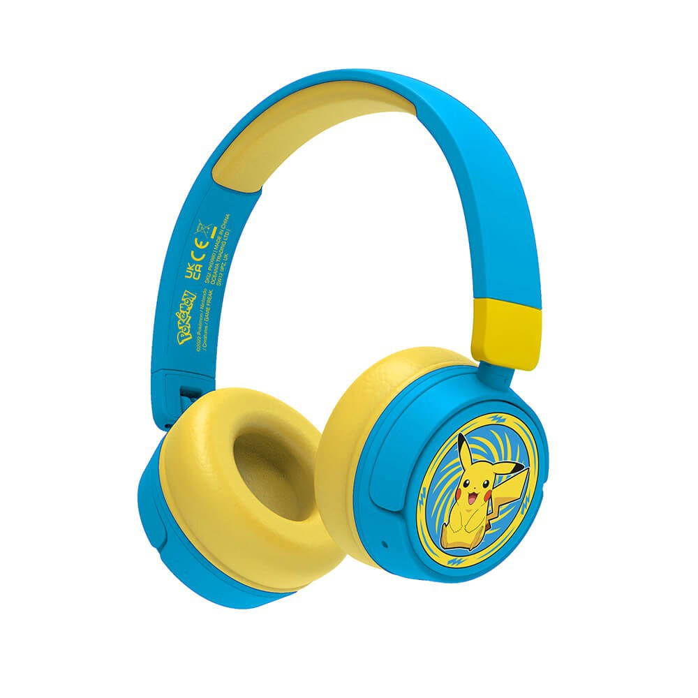 OTL Pokémon On-Ear Bluetooth Headset til Børn - Blå / Gul