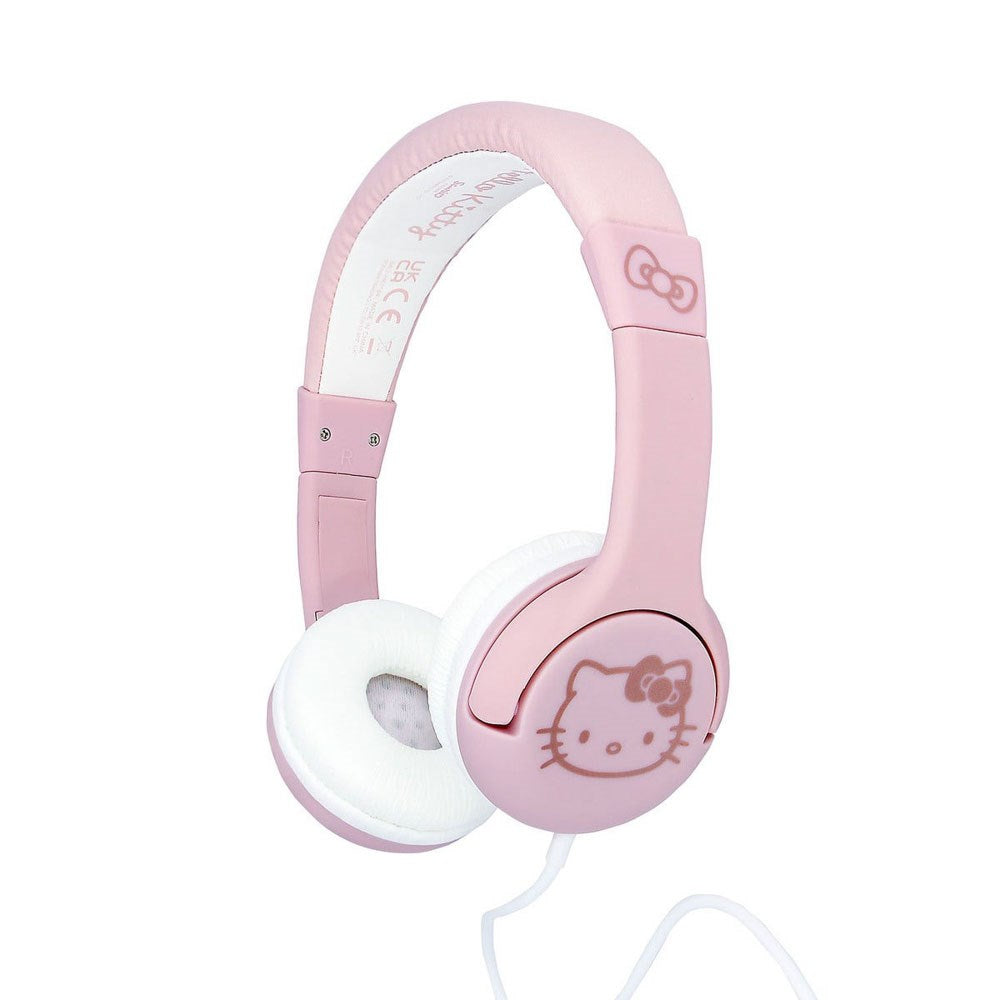Hello Kitty OTL On-Ear Høretelefoner til Børn m. Jackstik - Max. 85dB - Lyserød